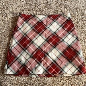 Plaid miniskirt